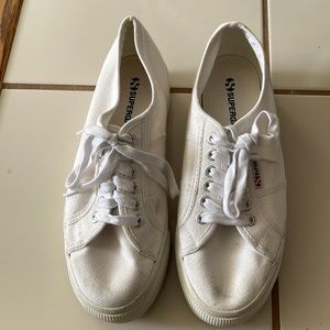 White Size 40 US Womens 9 Superga